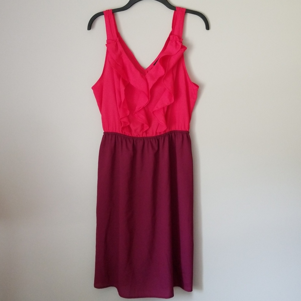 flowy two tone summer dress